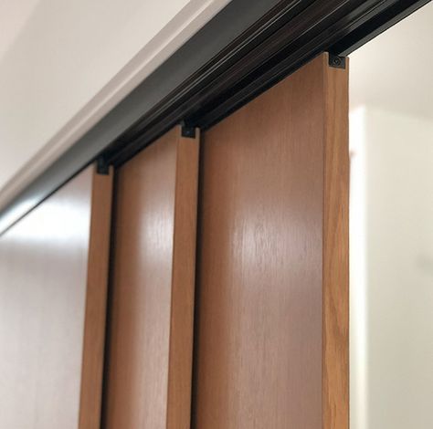 Sliding Door Track and Hardware Sliding Closet Door Hardware, Sliding Door Rail Track, Top Hung Sliding Door, Triple Bypass Closet Doors, Laundry Room Remodel Ideas, Japanese Style Sliding Door, Sliding Door Hardware Track, Loft Doors, Float Room