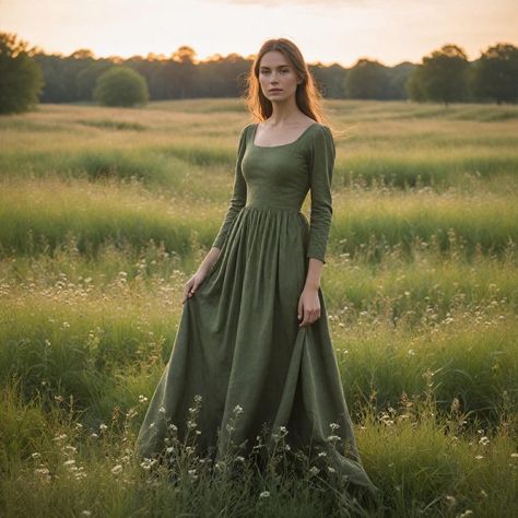 Women Green Renaissance Gown Medieval Long Dress Elegant Historical Costume Vintage-inspired Ren Faire Elven Outfit - Etsy Canada Historical Medieval Dress, Medieval Bridesmaid Dresses, Amtgard Garb, Peasant Dress Medieval, Historical Dresses Medieval, Elven Outfit, Fairy Long Dress, Celtic Dress, Long Dress Elegant