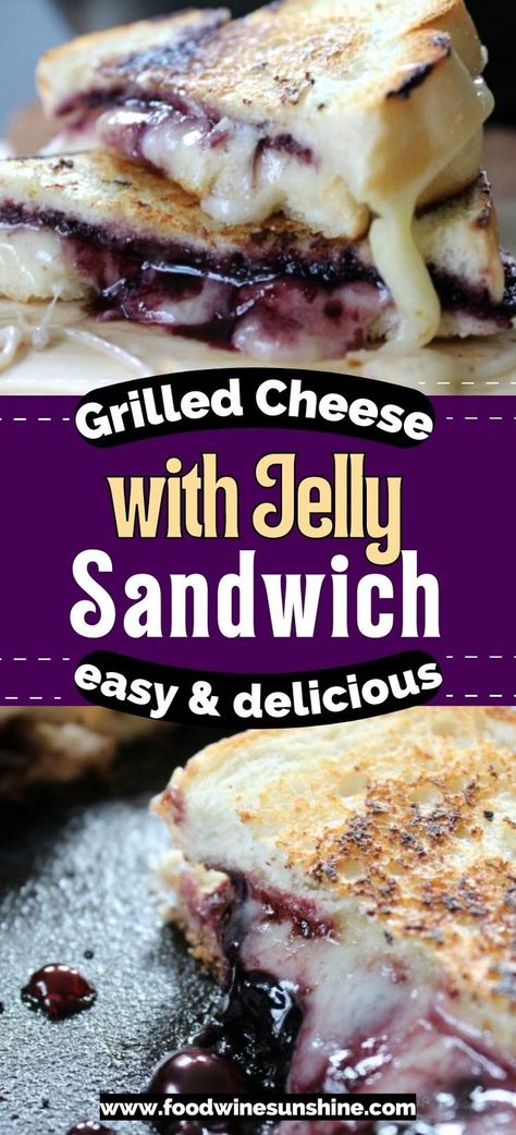 Grilled Cheese And Jam Sandwich, Grilled Cheese With Jelly, Cheese Crusted Hawaiian Grilled Cheese, Strawberry Grilled Cheese, Cream Cheese And Jelly Sandwich, Dessert Grilled Cheese, Gourmet Grilled Cheese Sandwich Recipes, Swiss Grilled Cheese, Grilled Cheese Recipes Gourmet