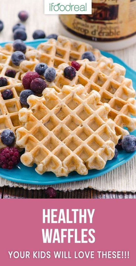 Healthy Waffle Recipe, Healthy Waffle, Mini Waffle Recipe, Waffle Recipe Healthy, Waffle Iron Recipes, Healthy Waffles, Waffle Maker Recipes, Healthy Brunch, Waffle Recipe