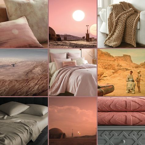 Star Wars Bedding, Star Wars Home, Natural Surfaces, Star Wars Bed, Star Wars Bedroom, Blush Shades, Dec Pillows, Star Wars Room, Desert Environment