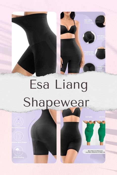 Esa Liang Shapewear for Women Tummy Control High Waisted Tummy Toning and Smoothing - Embrace confidence in any outfit with our Shaper Shorts for Women. The contrast knit panels offer targeted compression for smoother silhouettes and enhanced waist control. Hey all! As an Amazon Associate, I earn from qualifying purchases. This is a paid link #CommissionsEarned Tummy Toning, Thigh Slimmer, Shapewear For Women, Back Fat, Anti Chafing, Girdles, Amazon Associates, Shorts For Women, Women's Shapewear