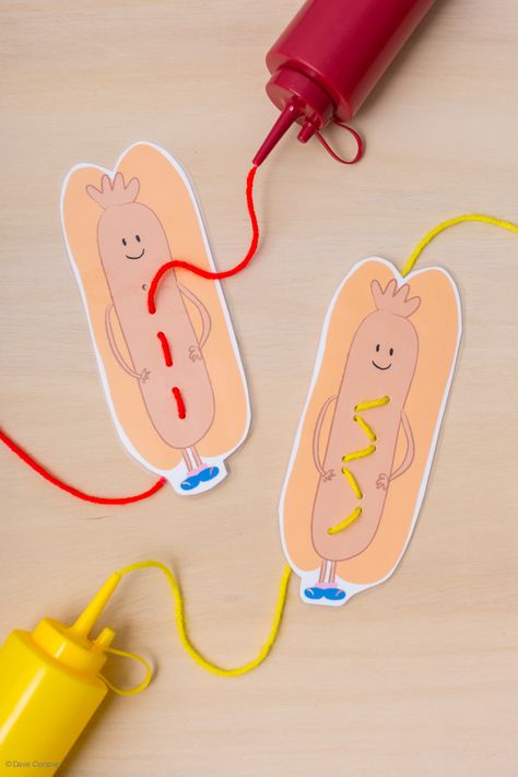 This set of printable hot dog lacing cards is a great choice to help kids develop their fine motor skills. … Organized Nursery, Shoes Organization, Camping Preschool, Camping Theme Preschool, Playroom Makeover, Lacing Cards, Tiny Closet, Picnic Theme, Organizer Ideas