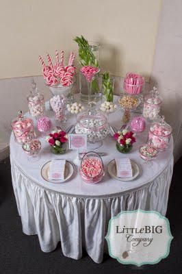 Candy Table Pink Candy Table, Communion Table Decorations, Pink Candy Buffet, Candy Table Decorations, Communion Table, Lolly Buffet, Candy Buffet Tables, First Communion Party, Big Company