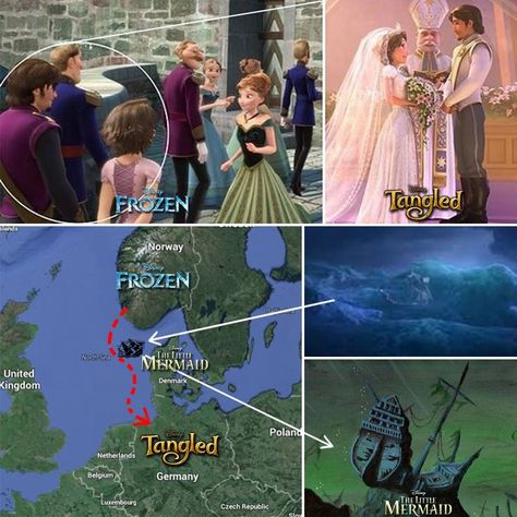 Tangled ~ Frozen ~ Little Mermaid. The connection Funny Frozen, Scarie Movie, Disney Secrets, Disney Theory, Funny Disney Memes, Disney Fun Facts, Disney Rapunzel, Disney Facts, Disney Jokes