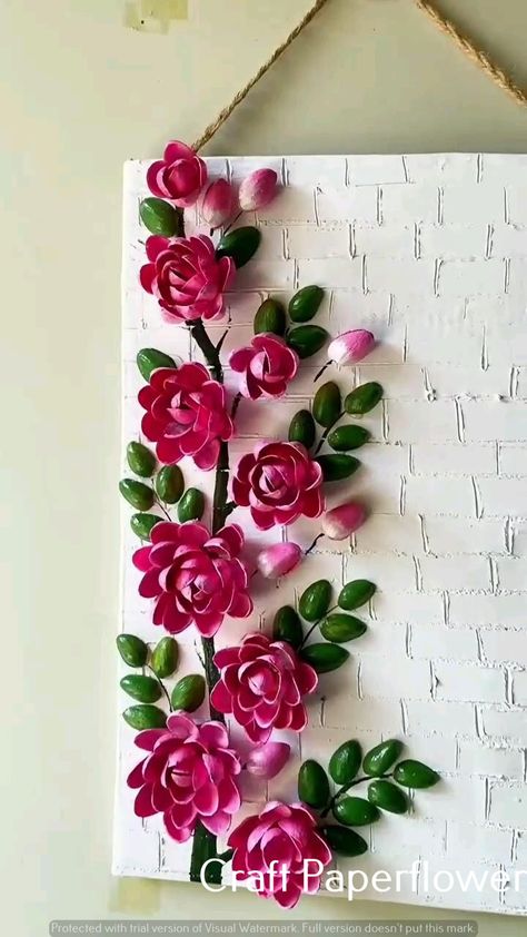 Craft-projects crafting ideas crafts ideas Pista Shell Crafts, Diy Crafts Love, Cardboard Crafts Diy, Easy Diy Room Decor, Shell Crafts Diy, Art And Craft Videos, Paper Flowers Craft, Diy Paper Crafts Decoration, Diy Crafts Paper Flowers