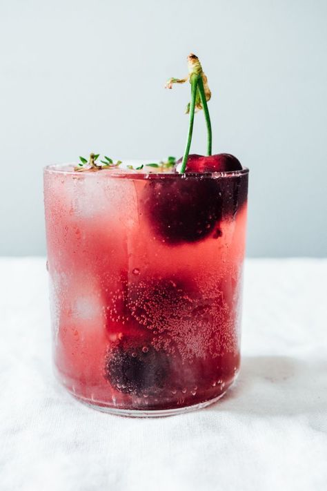 Roasted Cherry Soda | TENDING the TABLE Cherry Soda, Roasted Cherry, Soda Recipe, Delicious Drink Recipes, Pretty Drinks, Drink Me, Refreshing Cocktails, Non Alcoholic Drinks, Beautiful Food