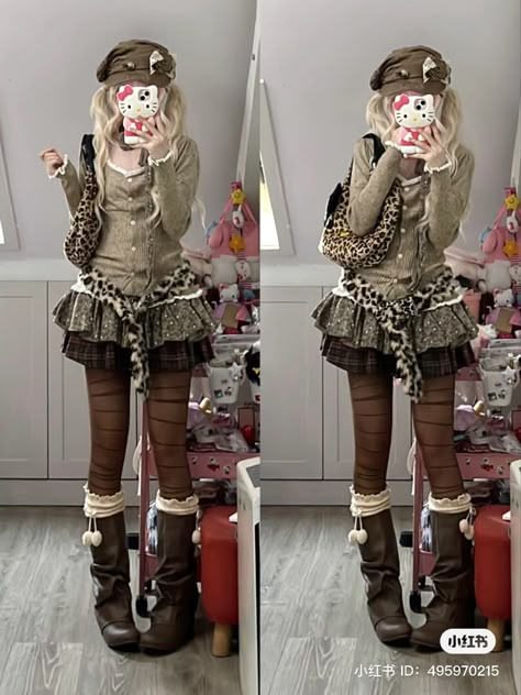 Kawaii Outfit Ideas, Same But Different, Kawaii Outfit, Skater Skirts, Leather Designs, Goth Look, Harajuku Outfits, Gyaru Fashion, Outfit Styles