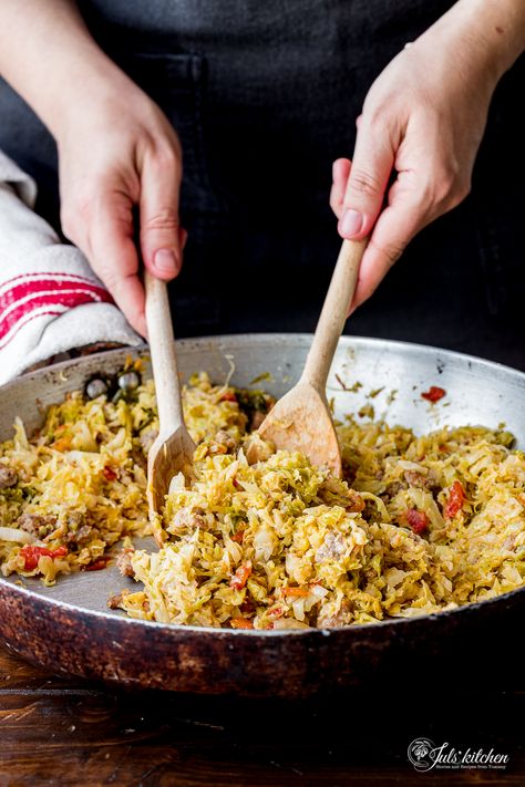 Braised cabbage with sausages Cabbage Side Dish, Welcome November, Cabbage And Sausage, Braised Cabbage, Nigel Slater, Savoy Cabbage, Num Num, Awesome Recipes, Cabbage Soup