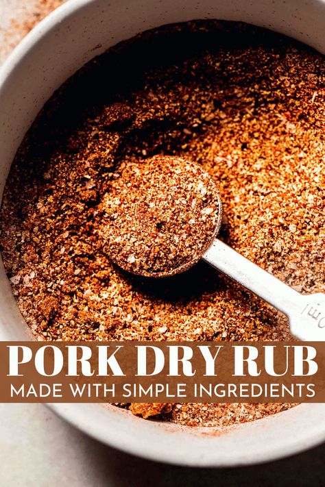 Easy Pork Dry Rub Recipe Essen, Pulled Pork Spices, Best Pulled Pork Rub, Pulled Pork Seasoning Recipes, Bbq Pork Rub Recipe, Pulled Pork Seasoning Crockpot, Bbq Pulled Pork Seasoning, Dry Rub For Pulled Pork Slow Cooker, Pork Rub For Pulled Pork