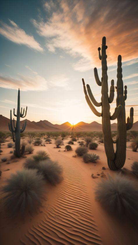 Desert Pictures, Desert Aesthetic, Cactus Photography, Pretty Landscapes, Desert Art, المملكة العربية السعودية, Desert Landscaping, Landscape Wall Art, Nature Wallpaper