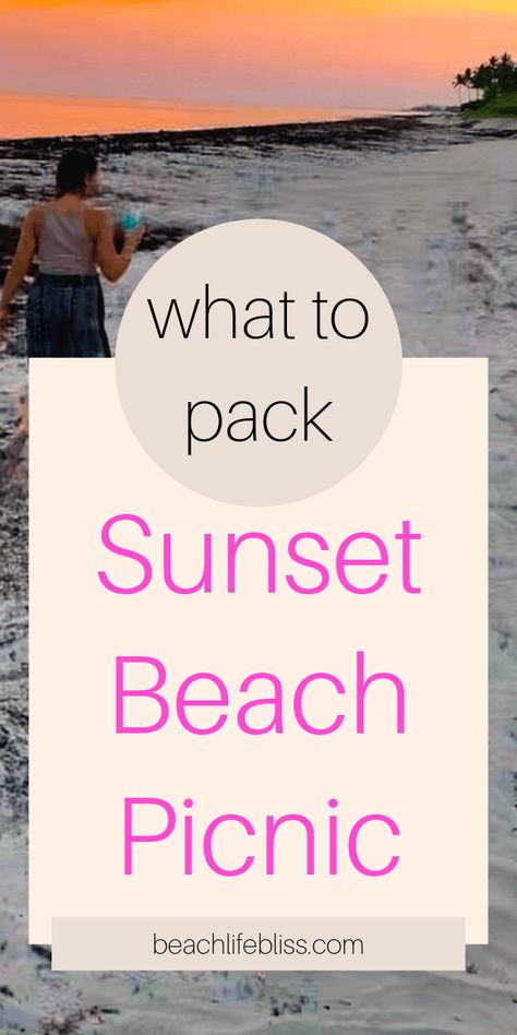 How To Plan A Sunset Beach Picnic Date Night - Beach Life Bliss - Coastal Lifestyle & AirBnb Hosting Beach Date Ideas Romantic, Beach Set Up, Couple Beach Picnic Ideas, Night Beach Picnic, Beach Picnic Date, Beach Picnic Ideas, Picnic Date Night, Picnic On Beach Romantic, Beach Sunset Dinner Picnic