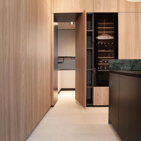 Hidden Kitchen Doors In Walls, Hiding Door Design, Invisible Kitchen Design, Hidden Kitchen Door Ideas, Concealed Kitchen Door, Kitchen Hidden Door To Pantry, Secret Kitchen Pantry, Secret Door In Kitchen Hidden Pantry, Pantry With Hidden Door