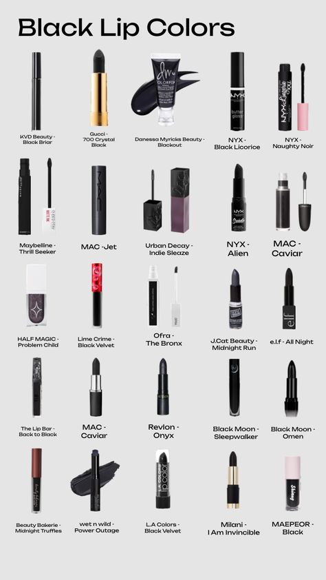 Black Lipgloss, Lipgloss Makeup, Black Lipstick, Lipstick Brands, Lip Glosses, Black Aesthetic, Lipsticks, Beauty Inspiration, Makeup Inspo