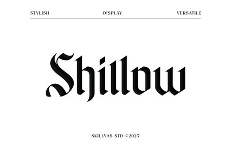 Shillow Font Free Download Tattoo Writing Fonts, Tattoo Generator, Font Download Free, Modern Fonts Free, Font Bubble, Clean Fonts, Free Commercial Fonts, Minimalist Font, Modern Sans Serif Fonts