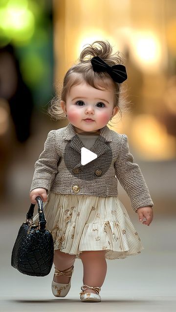 Baby Fashion Show, Fashion Kawaii, Jolie Photo, Adorable Baby, Cute Fashion, Baby Fashion, Fashion Show, Nature Photography, Funny