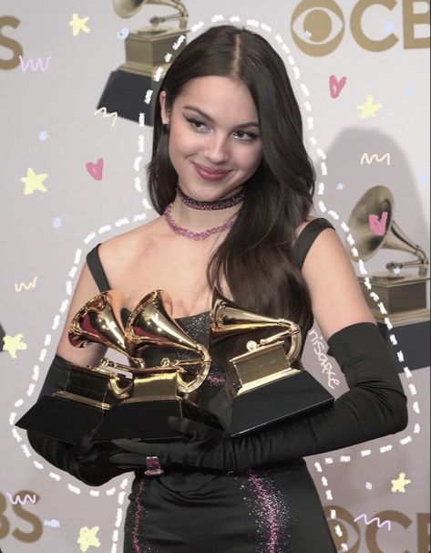 Olivia Rodrigo Grammys 2024, Grammy Aesthetic, Olivia Rodrigo Grammy, 2024 Grammys, Grammys 2024, Grammy Party, Olivia + Core + Aesthetic, Baby Olivia, The Grammys