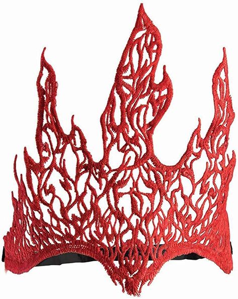 Flame Crown, Fire Crown, Phoenix Costume, Queen Hat, Devil Costume, Witch Costume, Costume Hats, Red Aesthetic, Red Lace