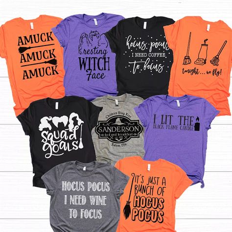 Hocus Pocus Tee, Hocus Pocus Tshirt, Hocus Pocus Party, Hocus Pocus Shirt, Halloween Tee Shirts, Cricut Halloween, Vinyl Shirts, Cricut Creations, Halloween Tees