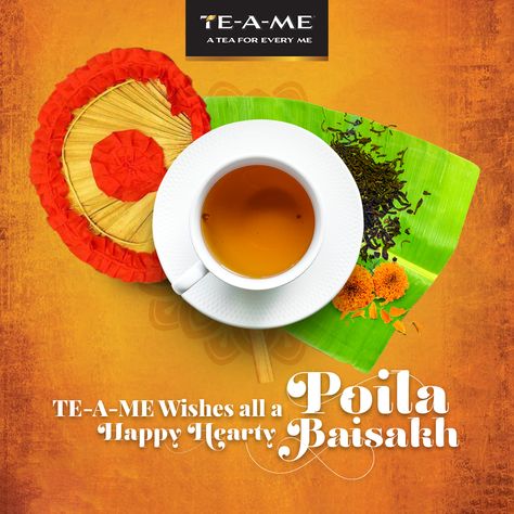 Warm Wishes for Poila Boisakh by TE-A-ME #poilaboisak #bengalinewyear #newyearcelebrations #tealovers #teastagram #teamagic #teapeople #tea #teaovercoffee #célébrations Happy Teej Images Wishes, Goodevening Wishes Tea, Hartalika Teej Wishes In Hindi, Tea Quotes In Hindi, Attaya Tea, Celebration Day