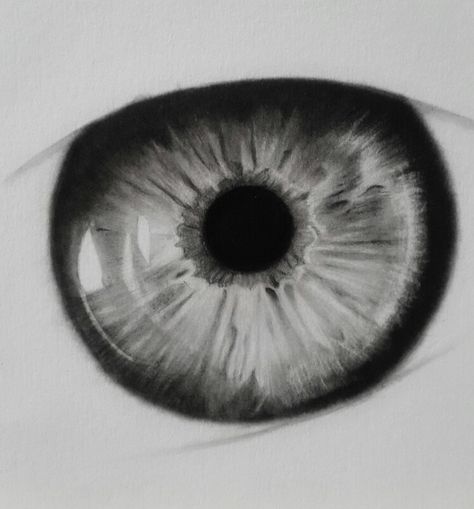 Iris Sketch Eye, Black And White Eye Drawing, Anatomical Heart Drawing, Eye References, Iris Drawing, Charcoal Ideas, Iris Eye, Eye Close Up, Pic Art