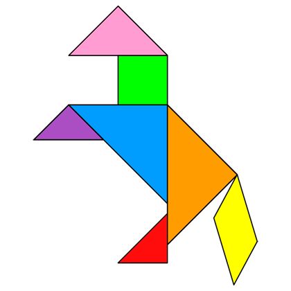 Tangram Printable, Tangram Activities, Tangram Patterns, Tangram Puzzles, Drawing Lessons For Kids, Shapes Preschool, Triangle Art, Learning Shapes, Printable Puzzles