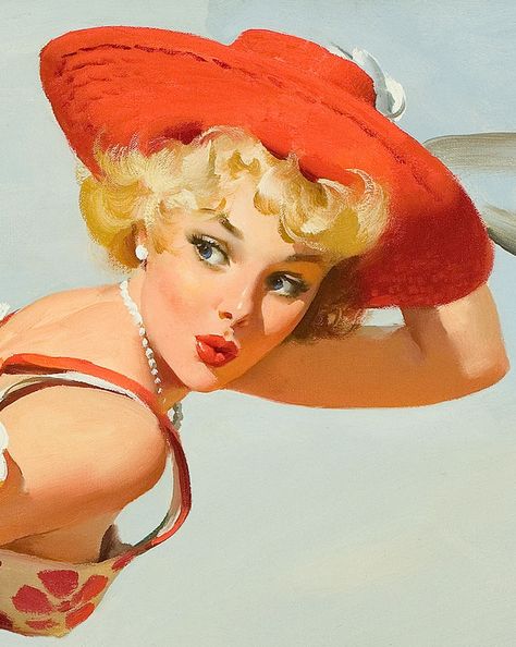 Gil Elvgren 50s Art, Pin Up Illustration, Pin Up Vintage, Gil Elvgren, Pin Up Girl Vintage, Vintage Illustration Art, Pin Up Posters, Pinup Art, 캐릭터 드로잉