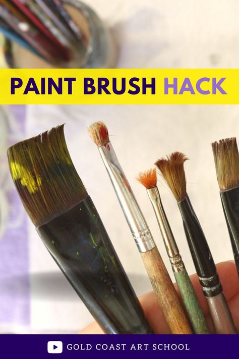 Cleaning Paint Brushes, Sign Lettering, Acrylic Paint Brushes, Art Painting Tools, Sign Writing, Acrylic Brushes, Art Brush, Gum Arabic, Painted Leaves