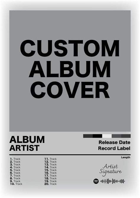 Digital Custom Album Cover Posters - Personalised Just for You! Turn your favorite album into a stunning, one-of-a-kind poster! Whether it's a classic hip-hop album or your own personal design, we'll create a unique piece that reflects your style. Perfect for gifting or adding a personal touch to your space. Album Cover Gift, Album Tracklist Design, Record Cover Design, Album Cover Collage, Custom Album Covers, Cover Album, Album Cover Poster, Hip Hop Albums, Yeah Yeah