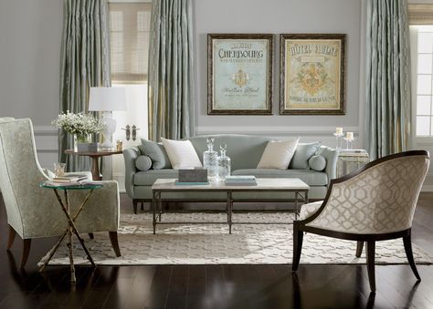 True Romance Living Room | Ethan Allen Shop Sofas, Ethan Allen Sofa, Audrey Sofa, Ethan Allen Living Room, Furnitur Ruang Keluarga, True Romance, Table Cafe, Leather Couch, Big Art