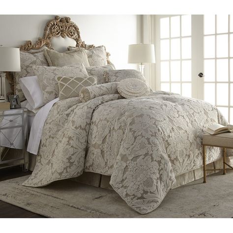 Austin Horn Classics Brighton Luxury Duvet Cover | Perigold Bedding Trends, Bedding Purple, Affordable Bedding, Bronze Art, Luxury Duvet Covers, Elegant Bedding, Perfect Bedding, Bedding Stores, King Comforter