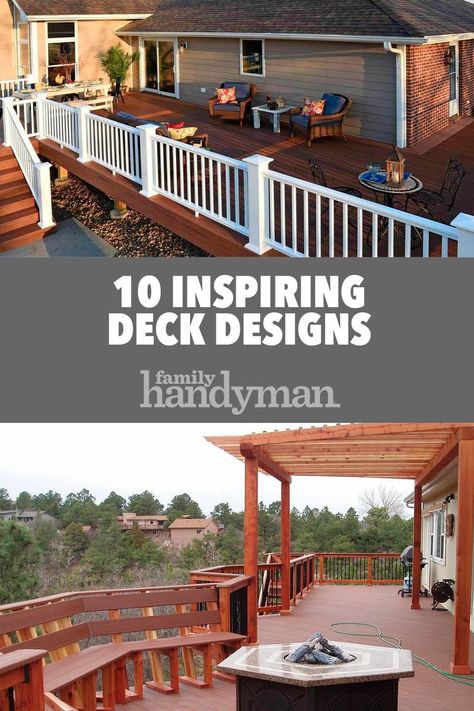 Elevated Deck Ideas, Simple Deck Designs, Small Deck Designs, Back Deck Designs, Wood Deck Designs, Deck Building Plans, Backyard Design Ideas Budget, Deck Layout, Patio Layout