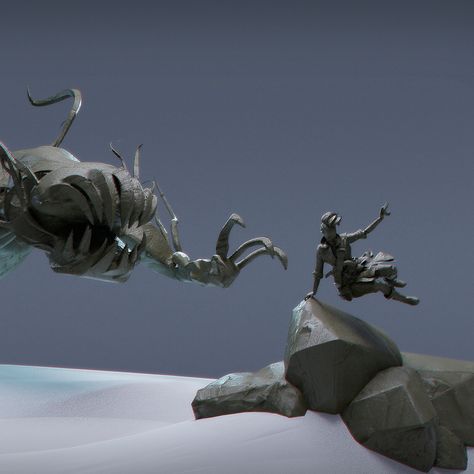 Spirit Chase - Gravity Sketch VR, Lloyd Allan on ArtStation at https://www.artstation.com/artwork/4bD06n Gravity Sketch, Jama Jurabaev, Digital Sculpture, Great Britain, Gravity, Mood Board, Lion Sculpture, A Small, Sketch