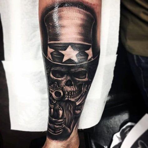 Uncle Sam Guys Tattoo Ideas Uncle Sam Tattoo, Guys Tattoo Ideas, Sam Tattoo, Forearm Sleeve, Forearm Sleeve Tattoos, Awesome Tattoos, Uncle Sam, Face Men, Ink Ideas