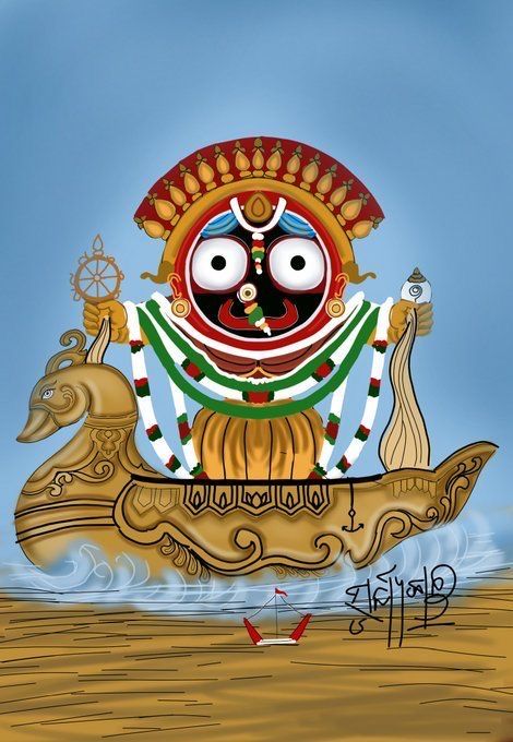 Kartik Purnima Drawing, Jaganath Rangoli, Kartik Purnima Rangoli, Jagannath Rangoli, Jagannath Wallpaper, Jagannath Art, Kartik Purnima, Biker Logo Design, Shri Jagannath