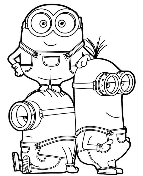 Minion Drawing, Minion Coloring Pages, Minions Coloring Pages, The Minions, Princess Coloring Pages, Coloring Pages For Boys, Unicorn Coloring Pages, Cat Coloring Page, Easy Coloring Pages