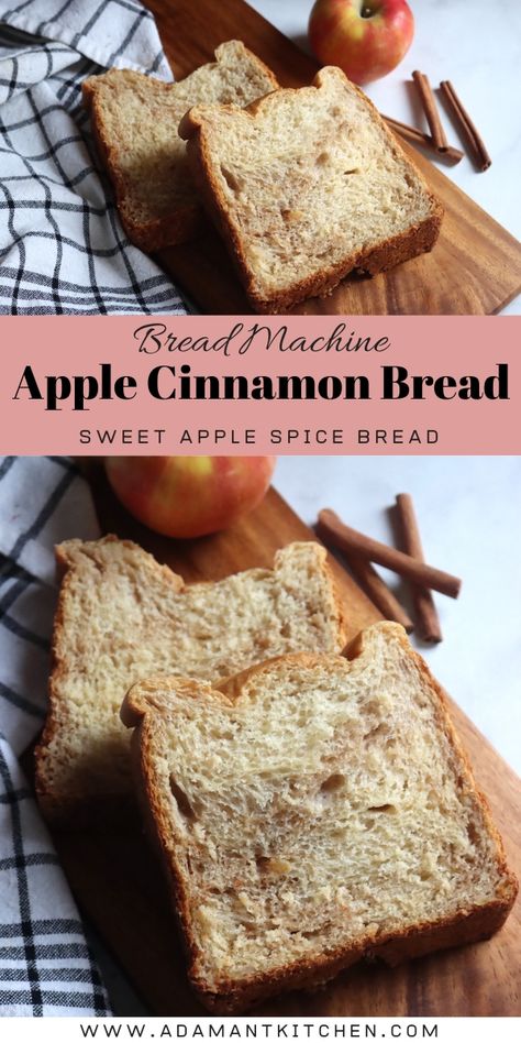 Apple Cinnamon Bread Recipe, Bread Machine Recipes Healthy, Bread Machine Recipes Sweet, Sourdough Starters, Easy Bread Machine Recipes, Cinnamon Bread Recipe, Best Bread Machine, Bread Machine Recipe, Apple Cinnamon Bread