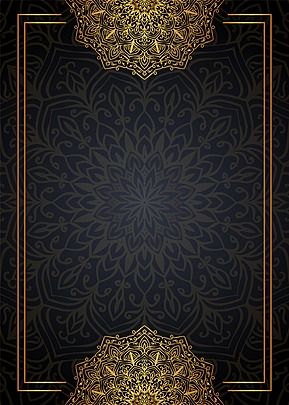 luxury royal golden mandala background with borders for invitation and wedding card Wedding Fatiha Background, Engagement Card Design Background, Royal Wedding Invitation Background, Background For Invitation Card, Mandala Background Wallpapers, Kad Perkahwinan, Traditional Background, Golden Mandala, Mandala Png