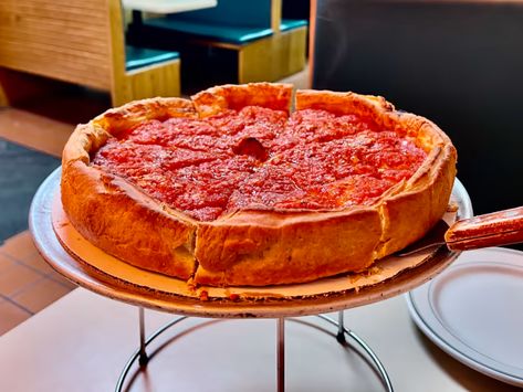 The 7 Best Deep Dish Pizzas In Chicago - Chicago - The Infatuation Best Pizza In Chicago, Pizza In Chicago, Chicago Magnificent Mile, Places In Chicago, Chicago Eats, Chicago Style Pizza, Pizza Style, Chicago Pizza, Crispy Cheese