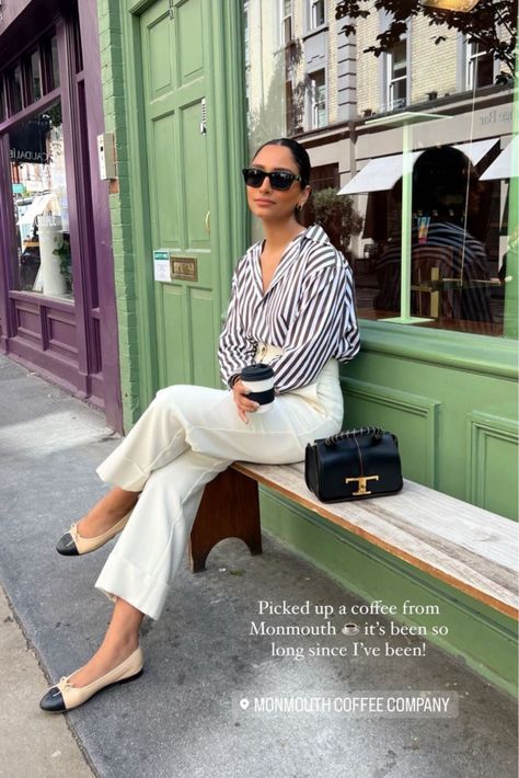 Relaxed Fit Striped Cotton Shirt curated on LTK Outfits With Striped Shirts, Oversized Striped Shirt, Casual Outfit Inspiration, Stripe Outfits, Looks Street Style, Stylish Work Outfits, Casual Chic Outfit, Casual Work Outfits, Casual Chic Style