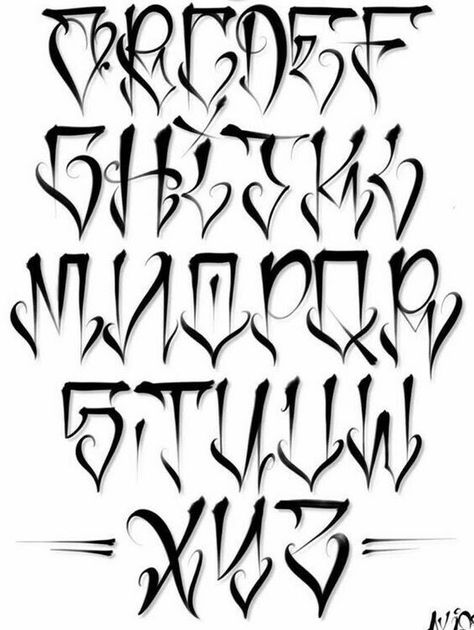 Tattoo Letter Fonts Alphabet, American Traditional Lettering, Gangsta Alphabet Fonts, Lettering Drawing, Cholo Lettering, Evil Lettering Fonts, Chicano Numbers, Cholo Lettering Alphabet, Cholo Font