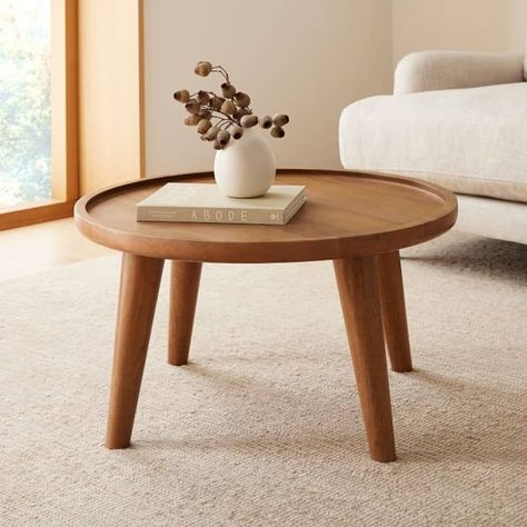 West Elm Coffee Table, Apartment Decoration, Inspire Me Home Decor, Coffee Table Styling, Small Coffee Table, Cool Coffee Tables, Decoration Inspiration, Solid Mango Wood, Design Living Room