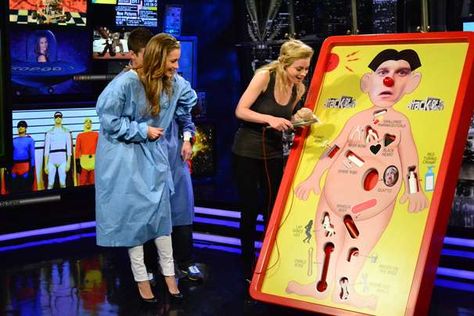 Giant Operation game! Life Size Board Games, Tv Show Workouts, Operation Board Game, Jumbo Games, Giant Yard Games, Movie Drinking Games, Life Size Games, Board Games For Two, Gillian Jacobs