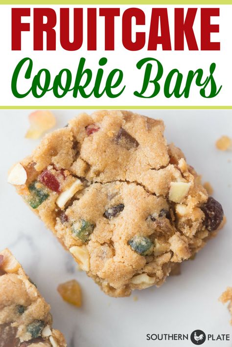 Fruit Cake Cookie Bars, Decadent Chewy Fruitcake Cookies, Best Ever Fruitcake Cookies, Fruitcake 7 Layer Bars, Fruitcake Cookie Bars, Fruit Cake Bars, Fruit Cake Bars Recipe, Fruit And Nut Cookies, Fruit Cake Cookies Easy