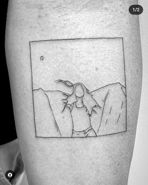 Maggie Rogers Tattoo, Magic Tattoos, Maggie Rogers, Outline Tattoo, Magic Tattoo, Dainty Tattoos, Embroidery, Tattoos