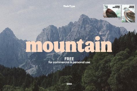 MADE Mountain | FREE Font on Behance Hiking Design Graphic, Mountain Business Card, Free Vintage Font, Outdoorsy Font, Outdoor Brand Design, Outdoor Brand Logo, Outdoor Fonts, Earthy Fonts, Camp Font