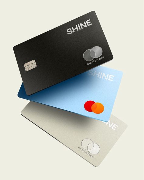 Branding, Logos & Design Inspo sur Instagram : @socialclubparis Shine A bright new brand for the most shiny bank! @socialclubparis rebrands Shine, an online account for businesses and… Bank Card Design, Nj Logo, Bank Logo, Money Logo, Bank Branding, Card Ui, Banks Logo, Money Card, Bank Design