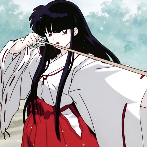 Kikyo Icon, Kikyo Cosplay, Shrine Maiden, When Im Bored, Sacred Places, Art Icon, Aesthetic Images, Inuyasha, Cute Anime Pics