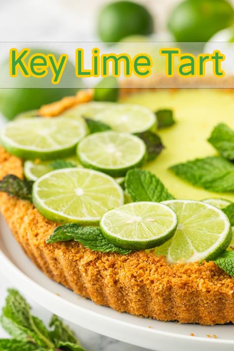 Key Lime Pie Mini Tarts, Key Lime Tart Recipe, Lime Tart Recipe, Coastal Thanksgiving, Pie Decor, Key Lime Tart, Key Lime Filling, Tart Crust Recipe, Citrus Tart