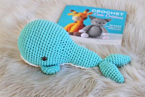 https://www.pinkplumeriamaui.com/book-review-crochet-cute-critters-by-sarah-zimmerman/ Sarah Zimmerman, Whale Pictures, Pink Plumeria, Crochet Bloggers, Cute Critters, Repeat Crafter Me, Crochet Cute, Toy 2, Crochet Books